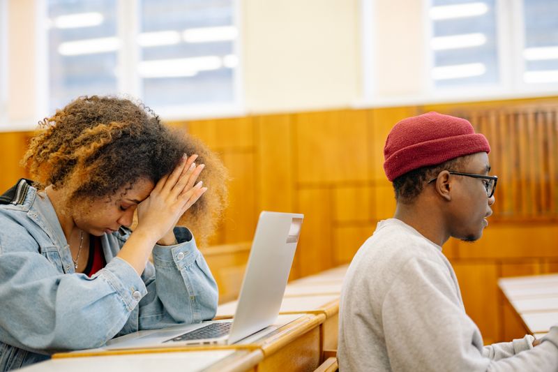 Student researching how accurate a college admissions simulator actually is