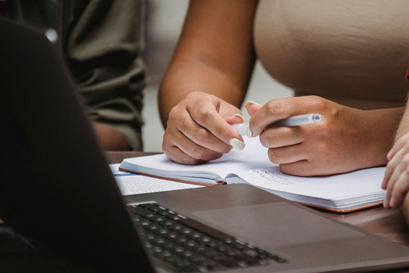 Student preparing application materials for a medical internship